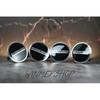 Set of 4 Black Range Rover Overfinch Alloy Wheel Caps 63mm