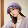 Autumn and Winter Hat Women's Sequined Warm Equestrian Hat Fashion Casual Basin Hat Cold Protection Ear Hat