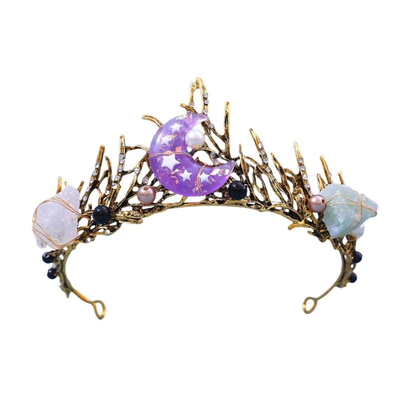 Handmade Sea Shell Star Fish Crown Headband for Ocean Themed Costume Parties and Bridal Accessories Hair Styling Crowns