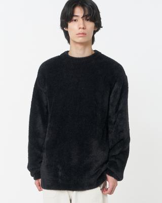 Misekiseoulmaen Hairy Crewneck Knit Black