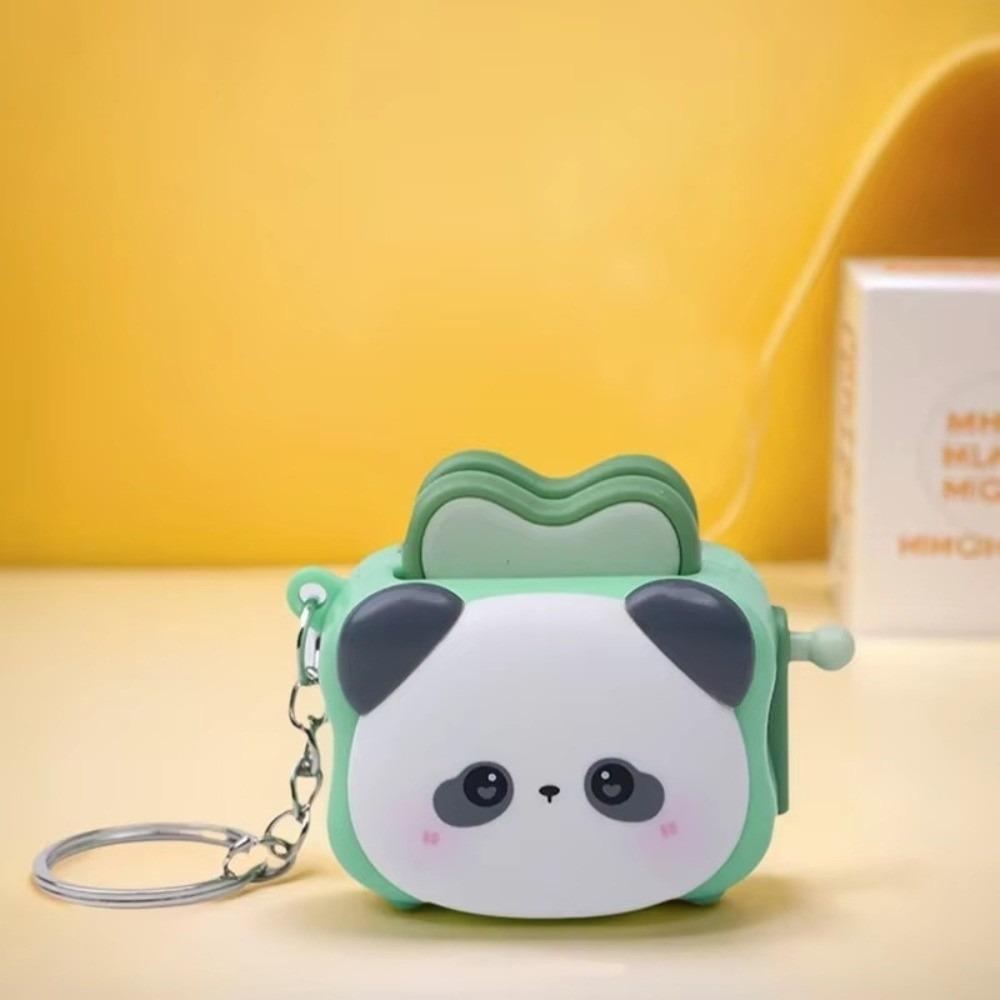 Panda Creative Keychain Cute Cartoon Mini Keychain Fashion Bag Pendant Toy  Gift