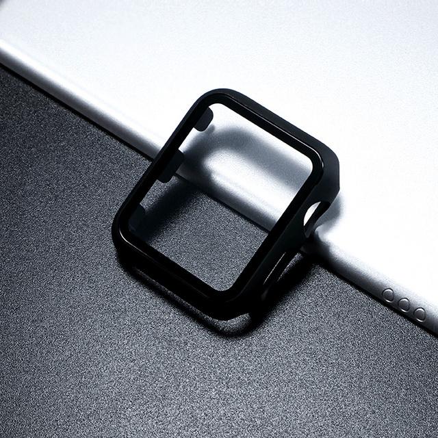 Screen Protector For Apple watch Case 9 8 7 6 5 4 3 SE iWatch 45mm 41mm 44mm 40mm 42mm Tempered Glass Film Hard PC Bumper