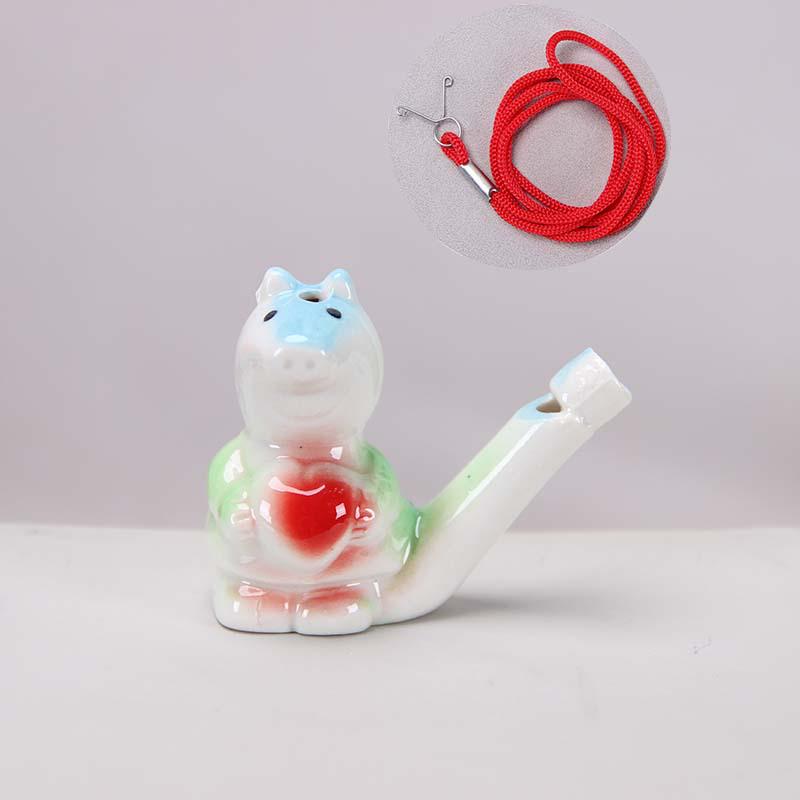 Keramisk Vattenfågel Ocarina Visselpipa - Barns Musikinstrument & Turist Hantverk