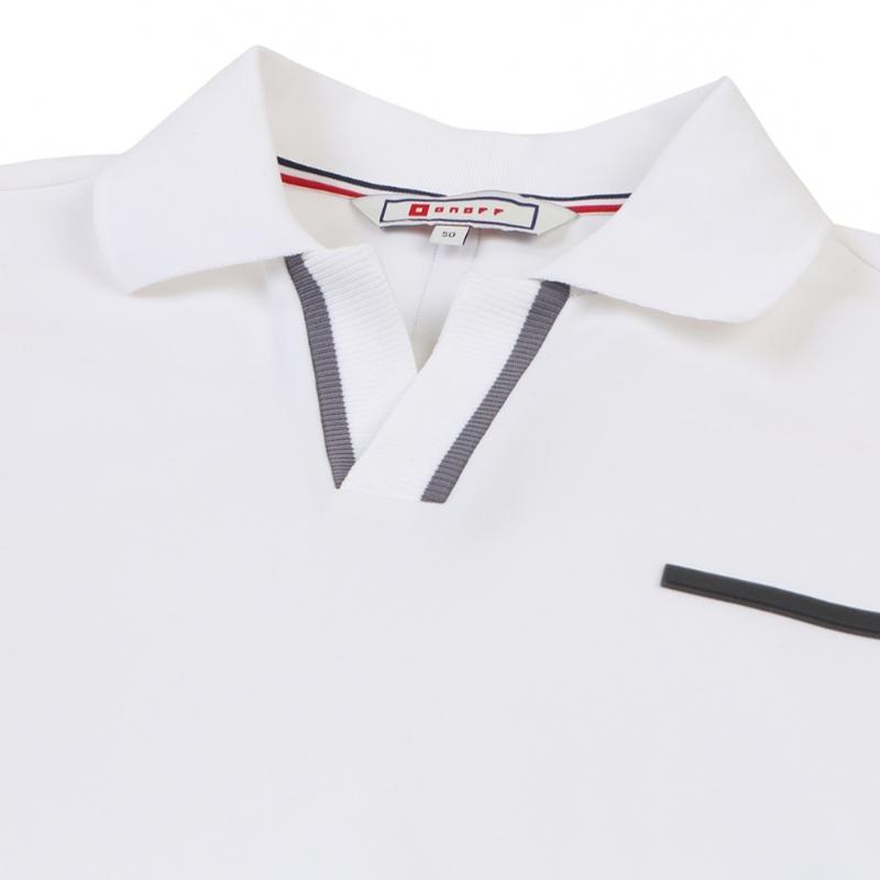 Onoff Men S looSe FiT Ribbed T ShirT Of9003gb whiTe