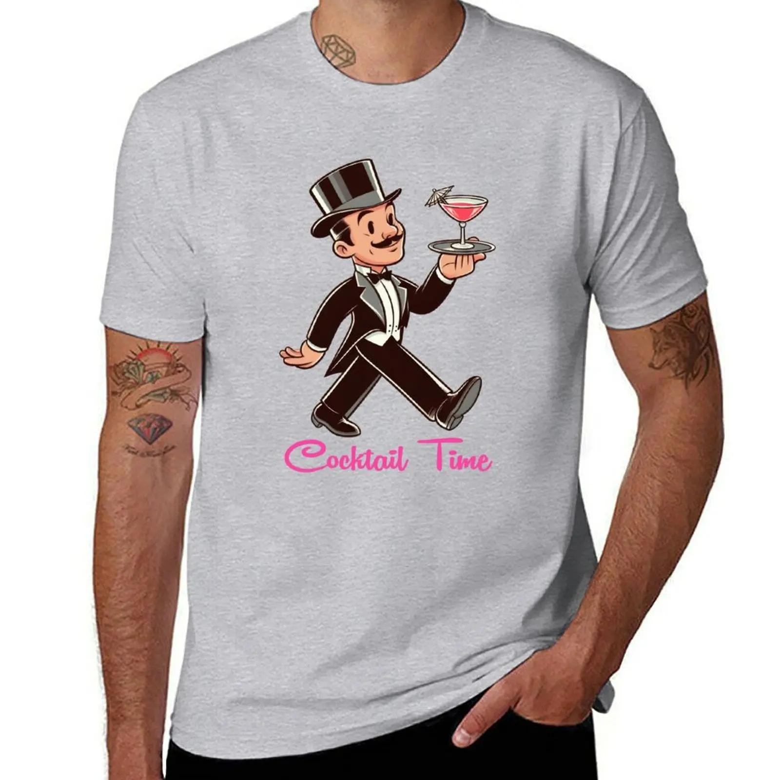

Cocktail Time Old Money TShirt quick drying plus sizes blanks mens graphic tshirts anime S
