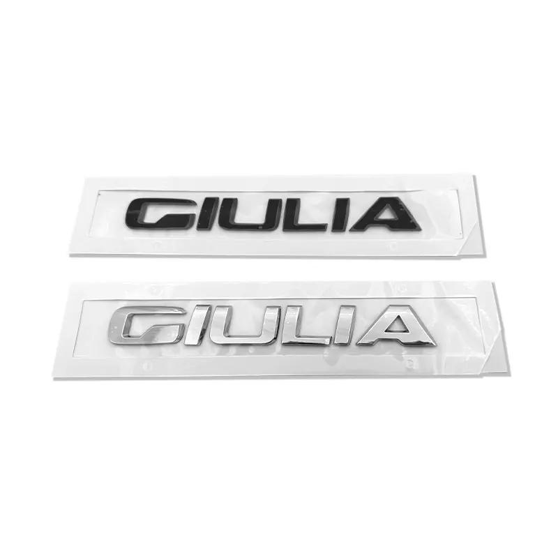 Q2 Q4 GIULIA Ti badge ABS car stickers for alfa romeo GIULIA refir rear boot car accessories trunk label logo decorate decals ze8