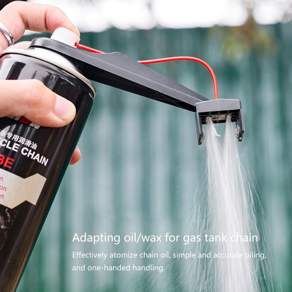 Chain Cleaner Attachment Motorcycle Chain Lube Applicator Motorbike Maintenance Tool Multifunctional Chain Oiler Aid