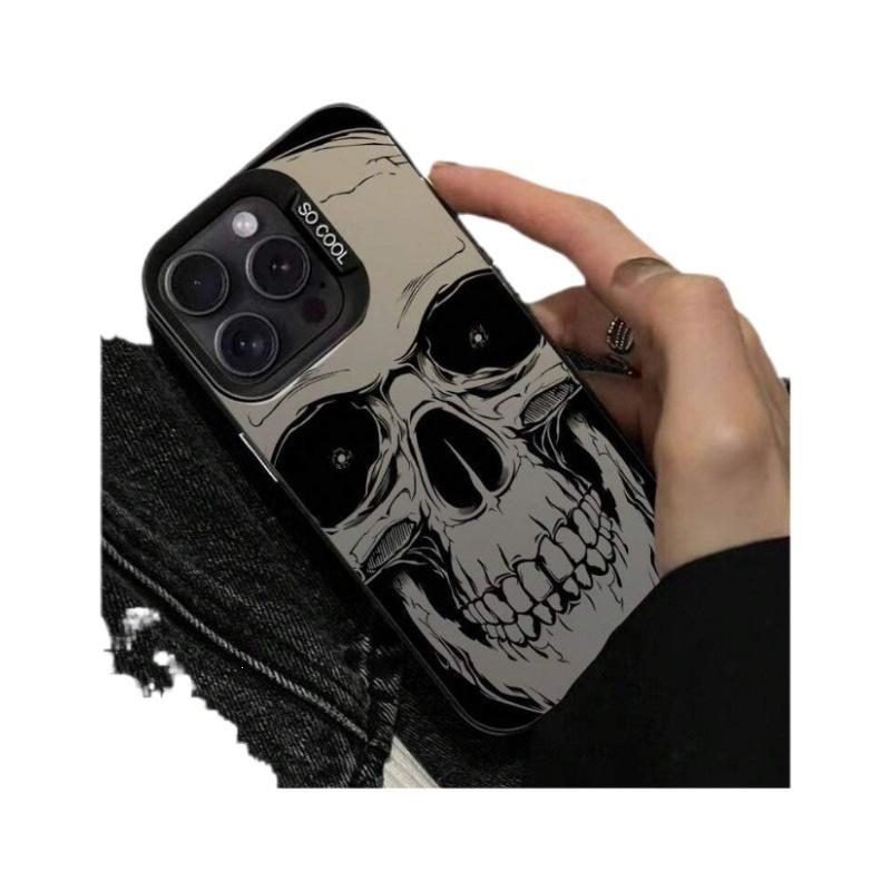 Popular Black Horror Skull for Apple 11 Matte 13 Protective Case 11promax Mobile Phone Case