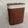 Foldable Dustproof Bamboo Laundry Basket
