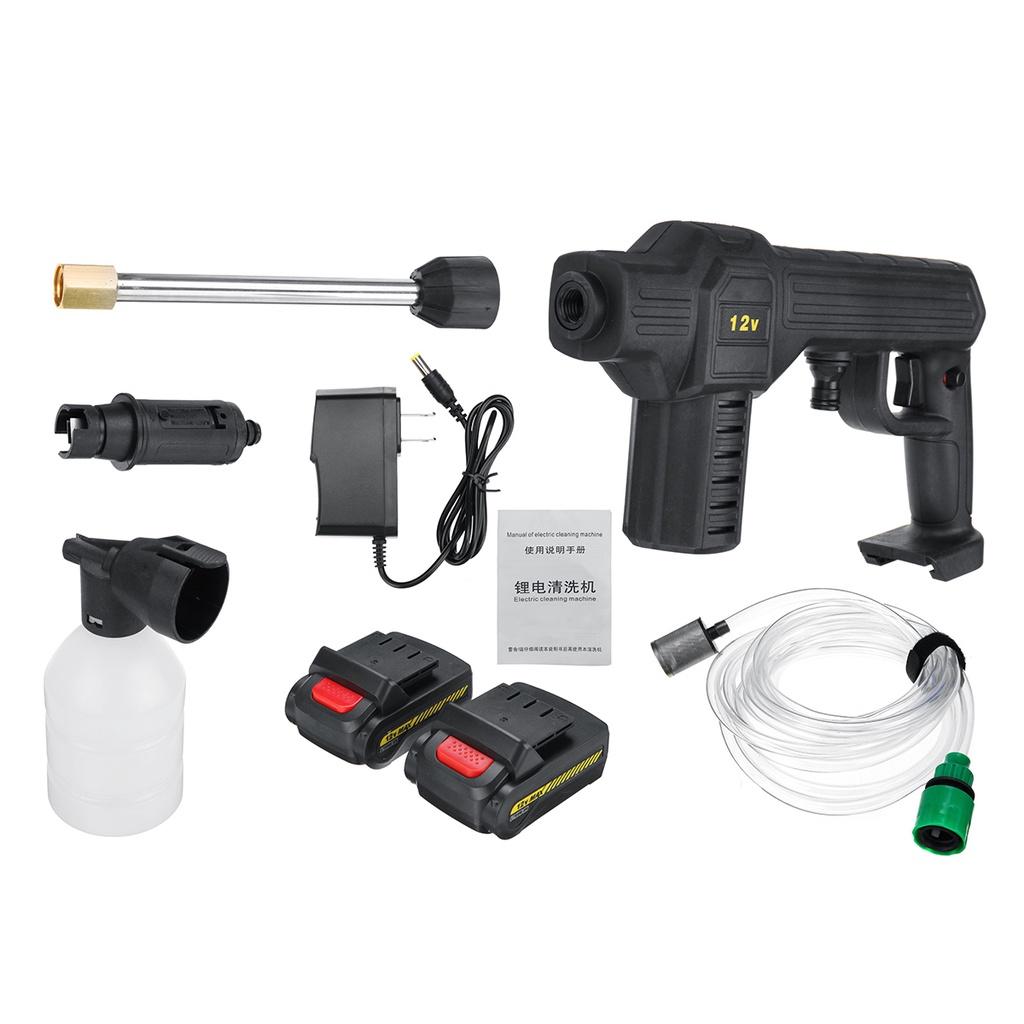 Handheld High Pressure Cordless Car Washer 160W 12V Spray Washer Powerful Water Cleaner Garden Water Jet With 1/2PC Battery