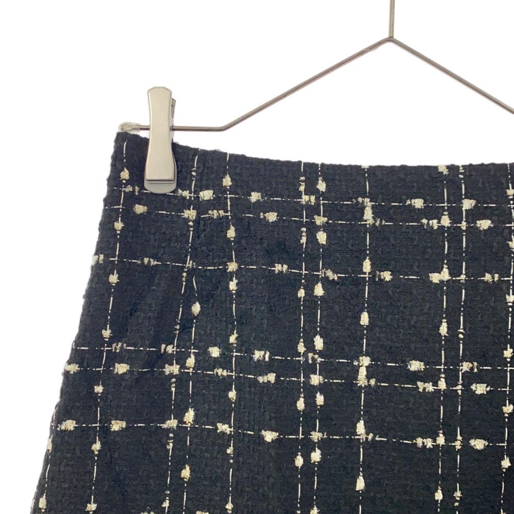 Nieużywana Mini spódnica w kratę tweedową TED BAKER 1 czarna spódnica w kształcie litery A z metką Damska Używana