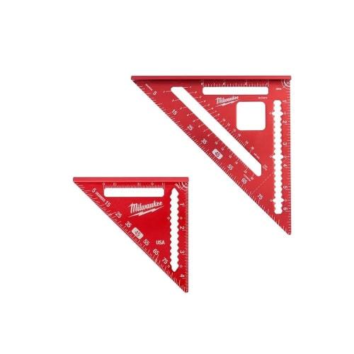 Milwaukee Tool 7-inch Rafter Square and 4-1/2-inch Trim Square Set