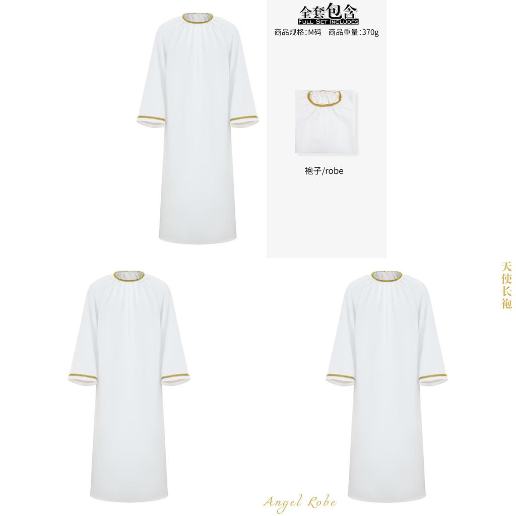 Good Omens Aziraphale Costume With Clergy Robe For Halloween Cosplay And Stage Performance