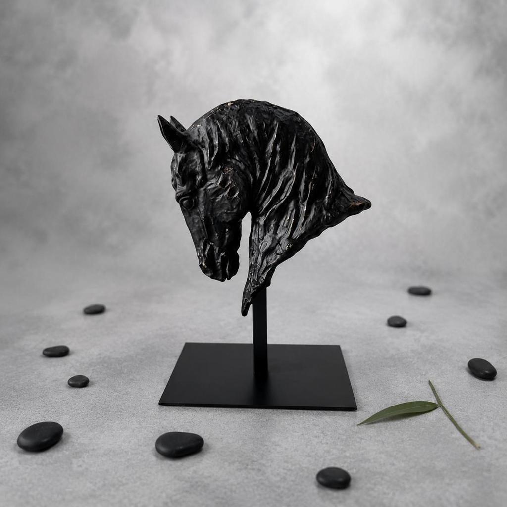 Abstract Horse Sculpture Modern Style Head Statue for Hotel, Model Room