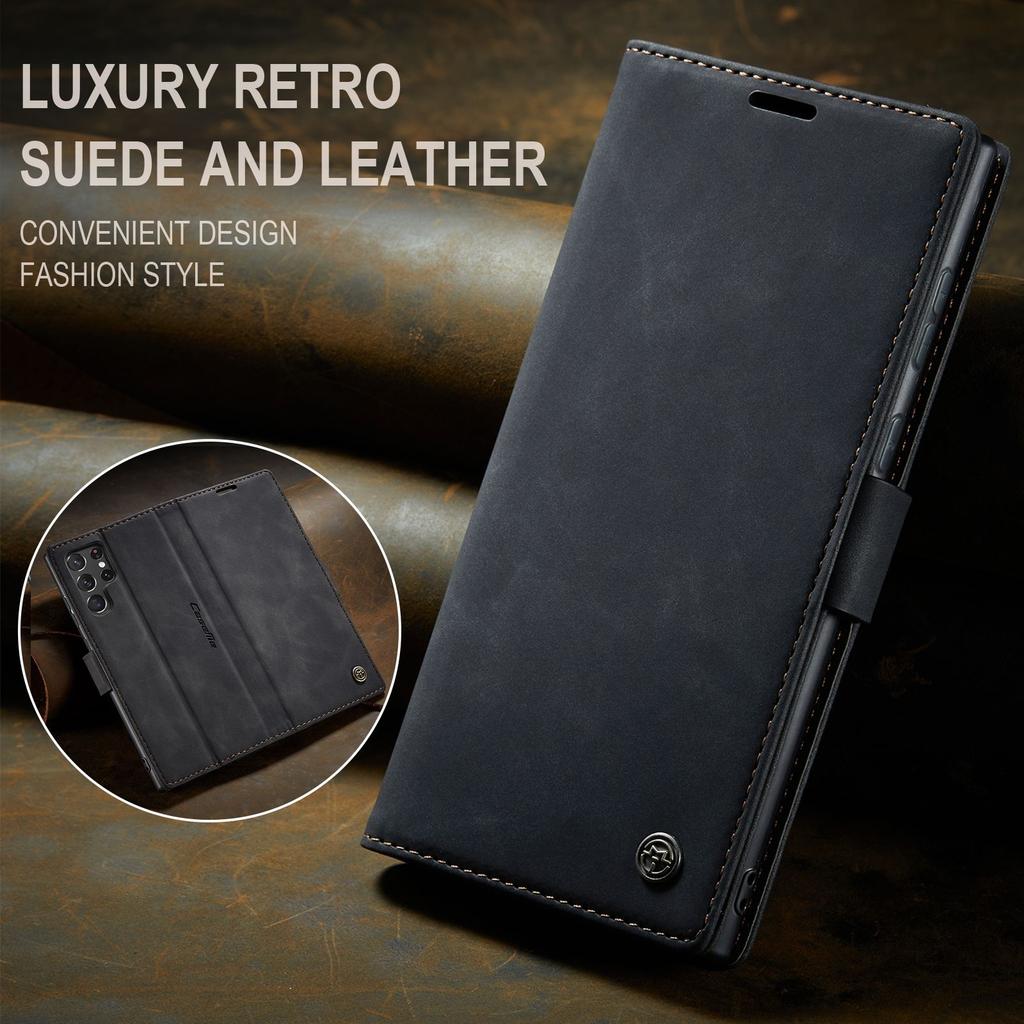 Suitable for Samsung S22Ultra phone case, Galaxy A53 phone leather case, S21FE flip cover with card slot protective case