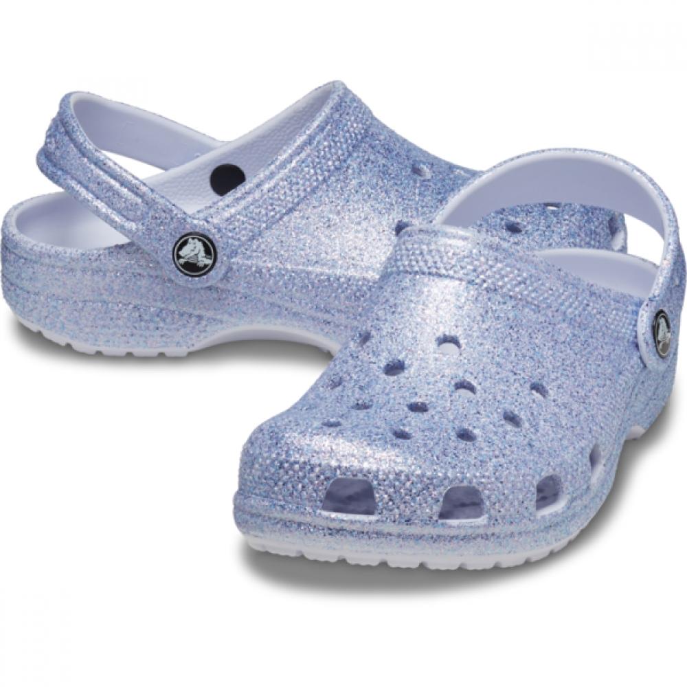 

Crocs Classic Glitter Clog Frosted 206992 4pc C6(130)