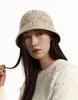 Hejiseuyeoseongaegseseoli Beige Logo Pattern Wool Blend Bucket Hat