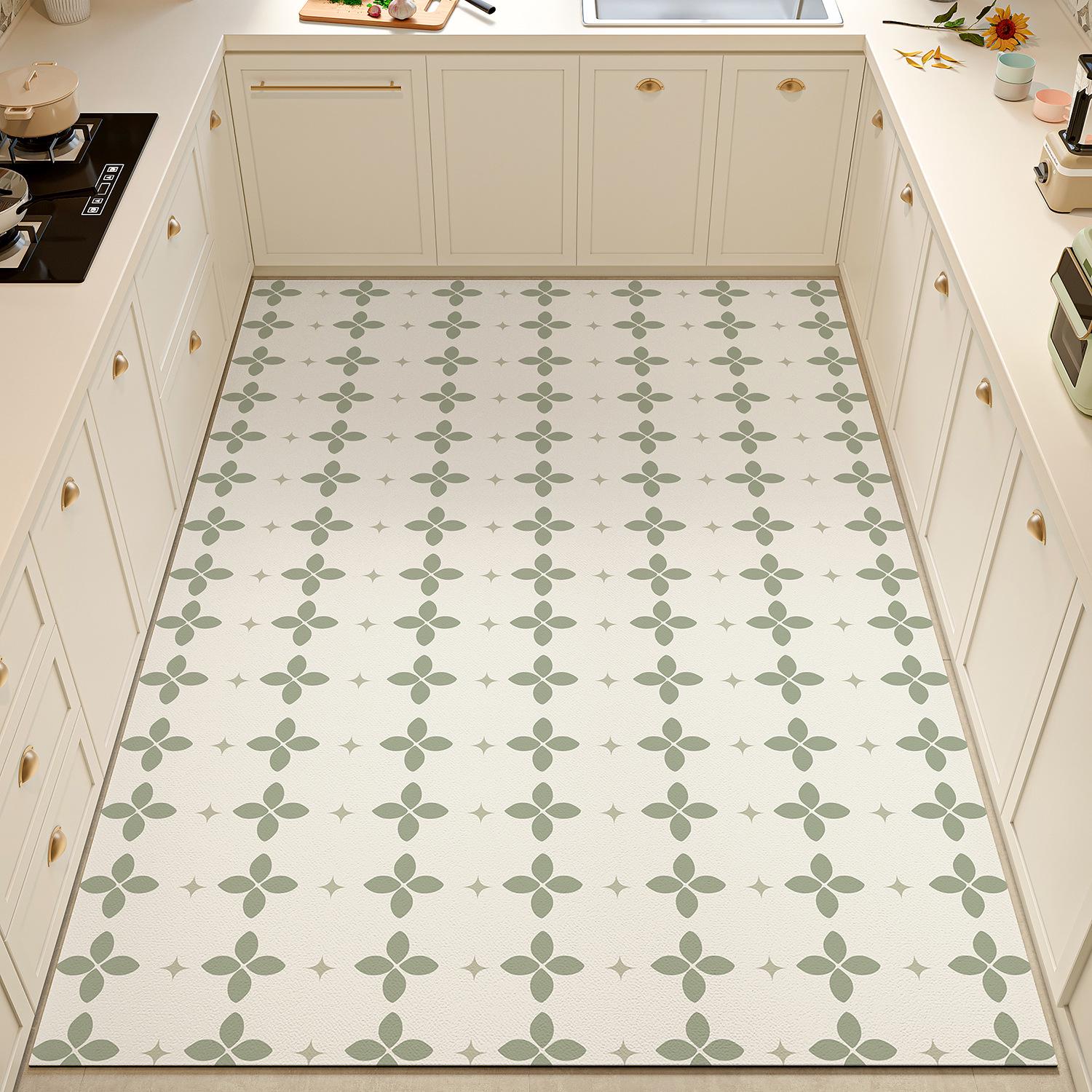 

Non-Slip Water-Absorbent Diatomaceous Earth Kitchen Floor Mat - Oil-Proof, Washable, and Waterproof 80*120 cm