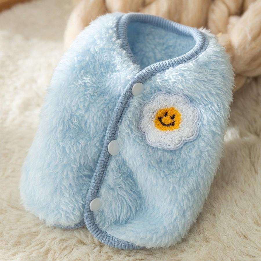 Small to Medium Dog Fleece Pockets Warm Cozy Winter Dog Coat