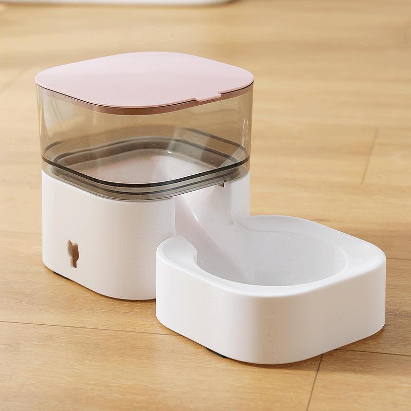 

Новая автоматическая кормушка для собак, нескользящая миска для кормления кошек, съемная и моющаяся, корм для домашних животных 23*16*17.5cm