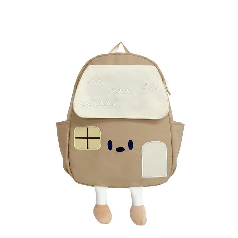 Adorable Cartoon House Design Kids Backpack For Boys And Girls Ideal For School