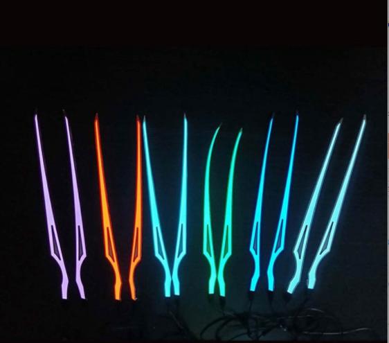 Motorcycle Helmet Night Light 10 Color  Helmet Light Strip LED Luminescent Strip Helmet Luminescent Strip