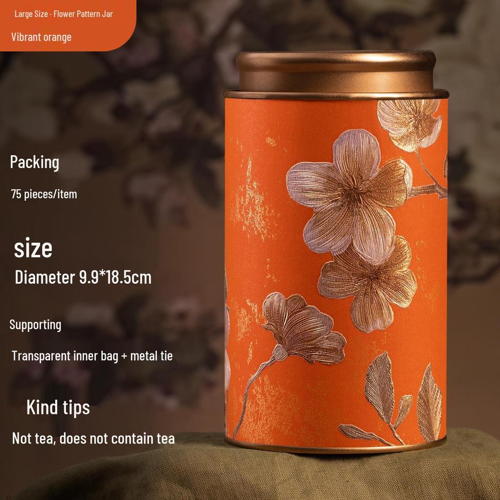 Exquisite Multi-Tea Storage Can: Sealed Container for Black, Green, Jasmine, White, & Oolong Tea.