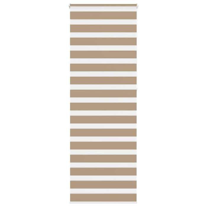 VidaXL Store Zebra Brown Sand Fabric Width 75.9 Cm Polyester, Zebra Roller Blind, Zebra Blind for Window, Blind 4014595