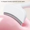 V-Tooth Deshedding Comb Pet Hair Removal Grooming Brush 1mm Teeth Shedding Comb with Ergonomic Handle for Dogs Cats