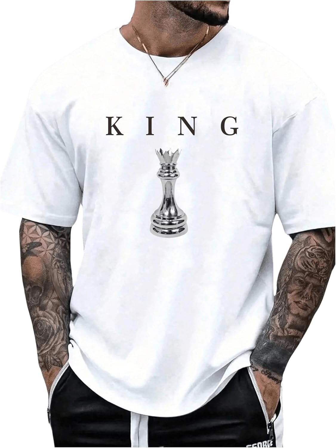 

SOLY HUX Men s Graphic Tees Crew Neck T Shirts Short Sleeve T-Shirts Casual Summer Streetwear 5XL різнокольоровий