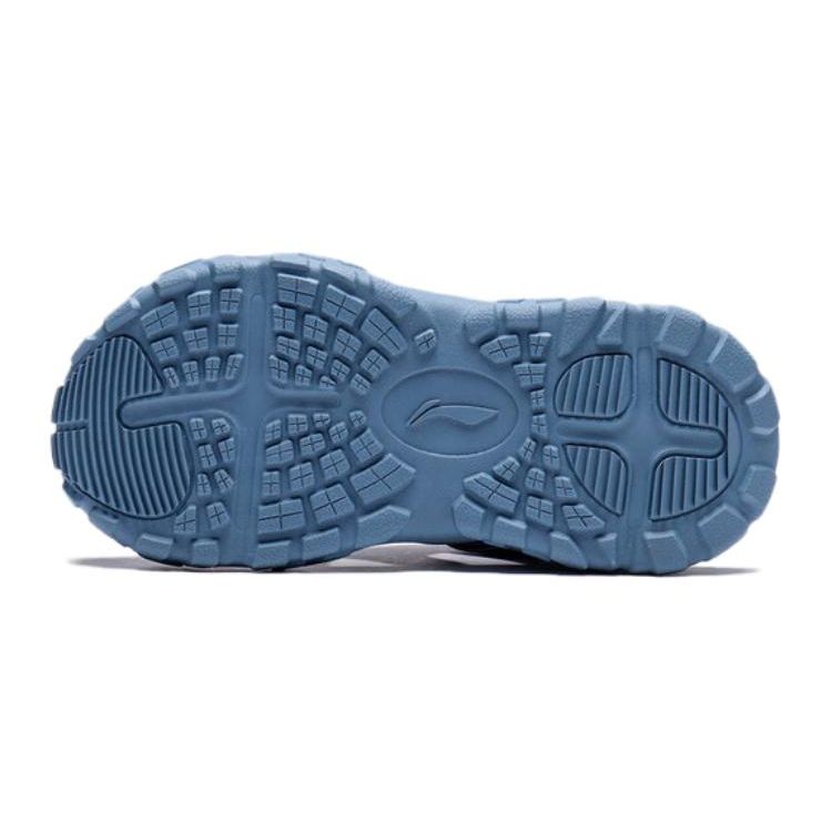 Li Ning Kids Casual Comfortable Non-Slip Anti-Kick Sandals Kids Sandals Blue YKKT022-3