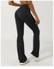 V-Waist Nude Feel Wide-Leg Yoga Pants - Women's Casual Peach Butt Flare