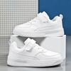 White Casual Sports Sneakers for Kids Boys Non-slip Lightweight Children’s Walking Shoes Breathable Flat Student Tennis Footwear