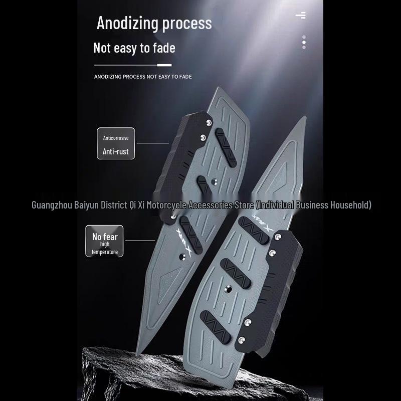 Aluminum Alloy Foot Pegs with Anti-Slip and Anti-Scratch Strips for Forza NSS350 Models 18-25