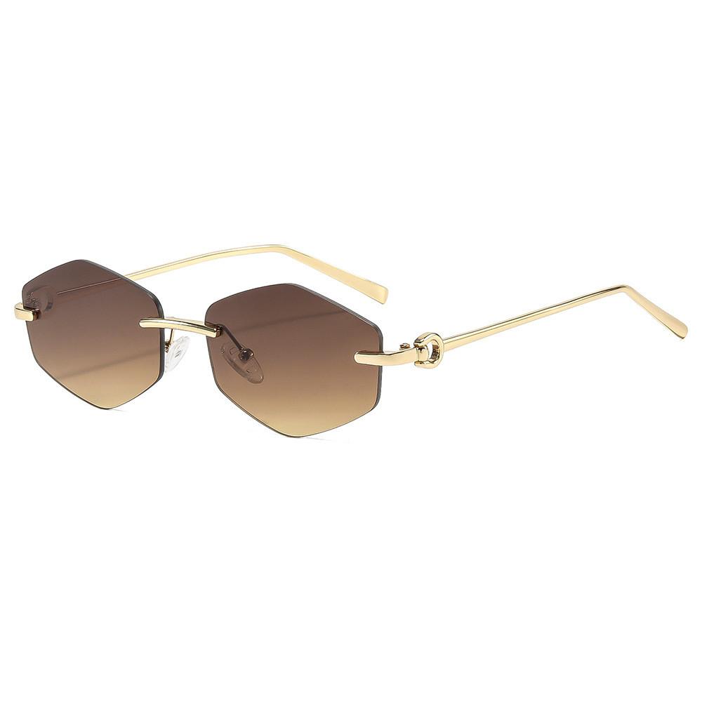 Geometric Diamond Shape Sunglasses With Uv400 Protection For Fashionable Sunwear Men Women