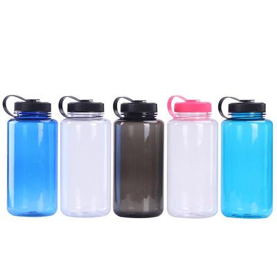 1000ml Weithals PS-Kunststoff Sportwasserflasche mit Griff - Mehrere Farben erhältlich