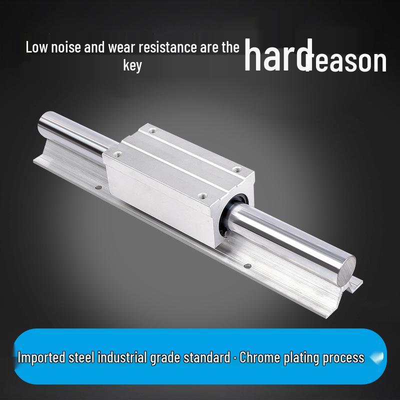 Precision Linear Guide Rail Set: Polished SBR12/SBR162025 Aluminum Bracket with Slider for Saw Table