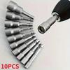 10-14PCS Impact Socket Magnetic Nut Hex Socket Nozzle Screwdriver 1/4 Hex Wrench Set Drill Bit Adapter for Electric Drill Tools