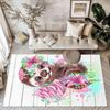 Sloth In The Jungle Square Rugs Are a Great Choice for Living Rooms, Bedrooms, Home Décor, and As Gifts.