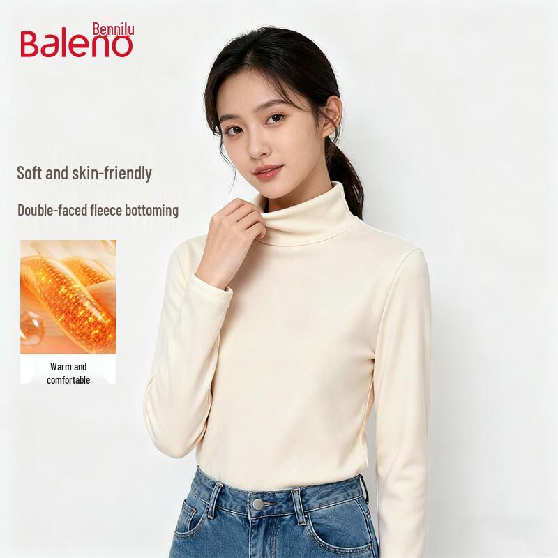 

Baleno Women s Plush Half-Turtleneck Thermal Long Sleeve Tee M