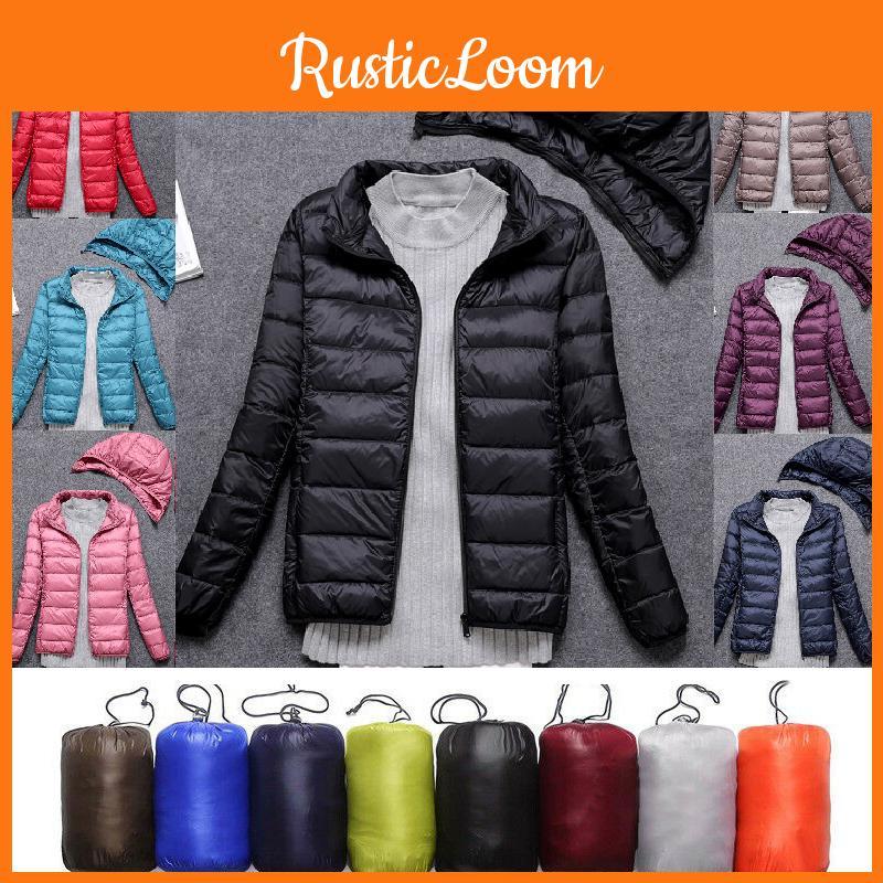 Women's Ultralight Packable Hooded Puffer Down Jacket With Detachable Hat