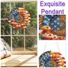 2D Flaches DIY Diamantmalerei Set Strass Diamantkunst Fensteranhänger Diamantkunst Anhänger Wanddeko für Zuhause & Fenster