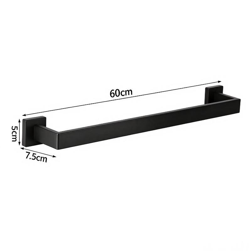 1/5Pcs Stainless Steel Bathroom Hardware Towel Bars Racks Rust Proof Wall Mount For Modern Bathroom Renovation Home Use