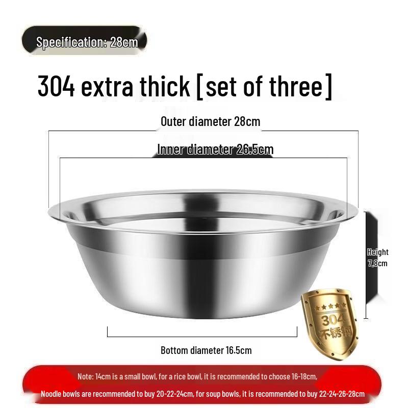 DM 304 Stainless Steel Multi-Purpose Bowl & Plate Set