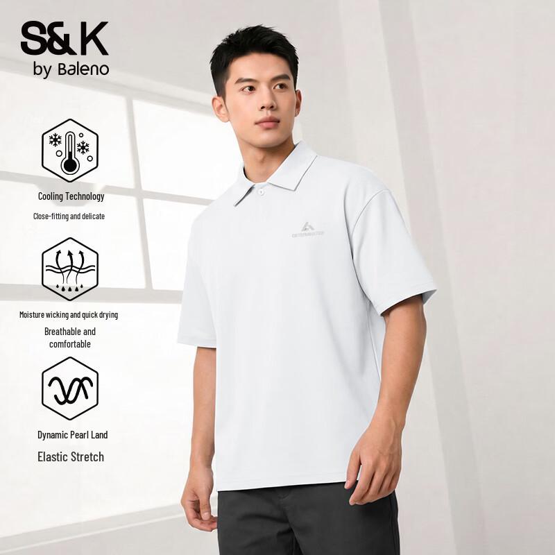 Baleno Men s Cool-Feel Pique Polo Shirt M