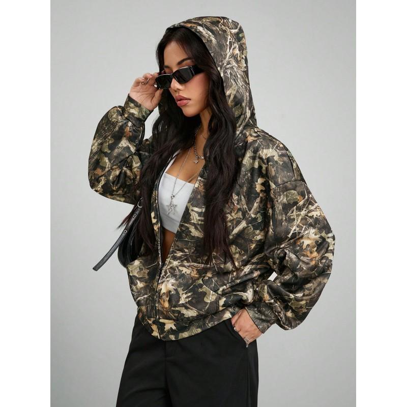 Womens Oversized Hoodie With 3D Animal Print Digital Loose Fit Long Sleeve Sweatshirt Winter Streetwear