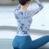 Stunning Long-Sleeve Chinese-Style Yoga and Pilates Suit for Women
