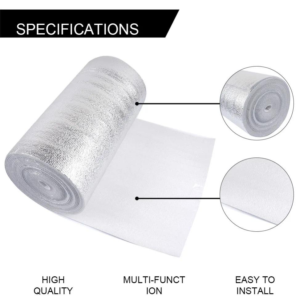 1 Roll Radiator Reflective Film Wall Thermal Insulation Reflective Film Aluminum Foil Thermal Insulation Film Home Decoration