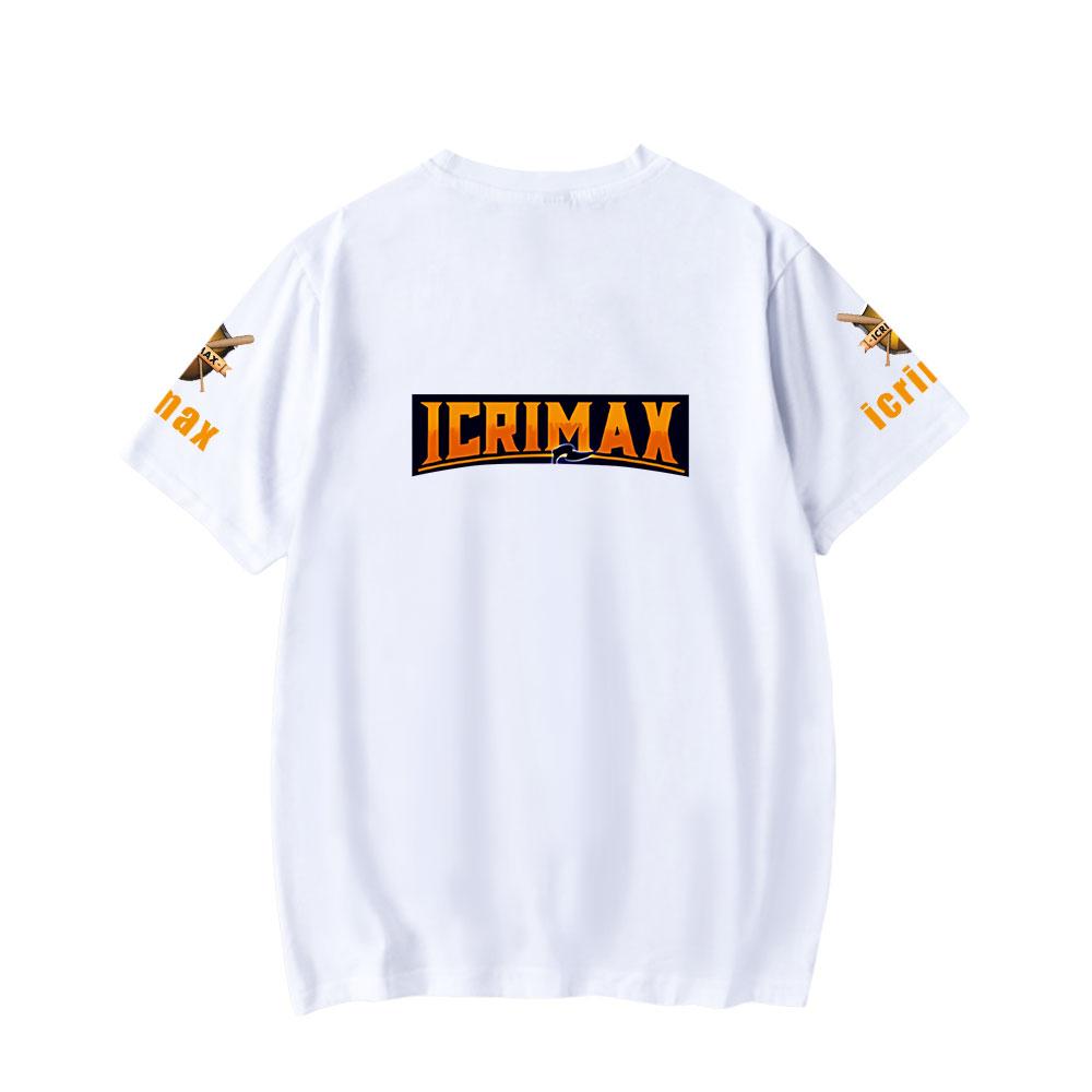 Camiseta para Homens Mulheres Roupas de Verão Fitness Icrimax Gola O Camiseta Masculina para Homem Oversized Nova Camisetas Masculinas Tops