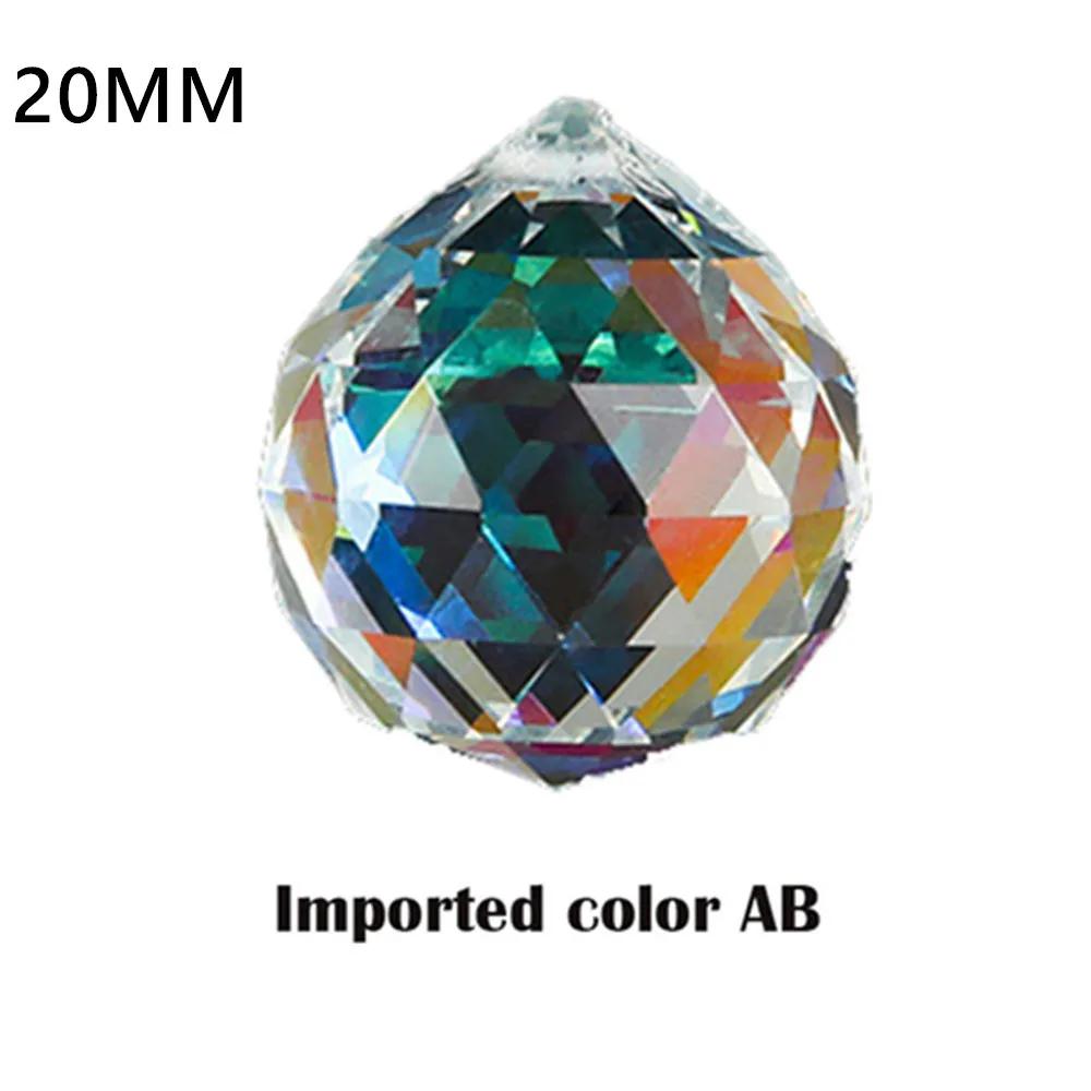 Klarer Kristall Feng Shui Lampe Kugel Prisma Regenbogen Sonnenfänger Hochzeitsdeko Haus Hochzeitsparty Dekoration Schmuckstück 20/30/40/50MM